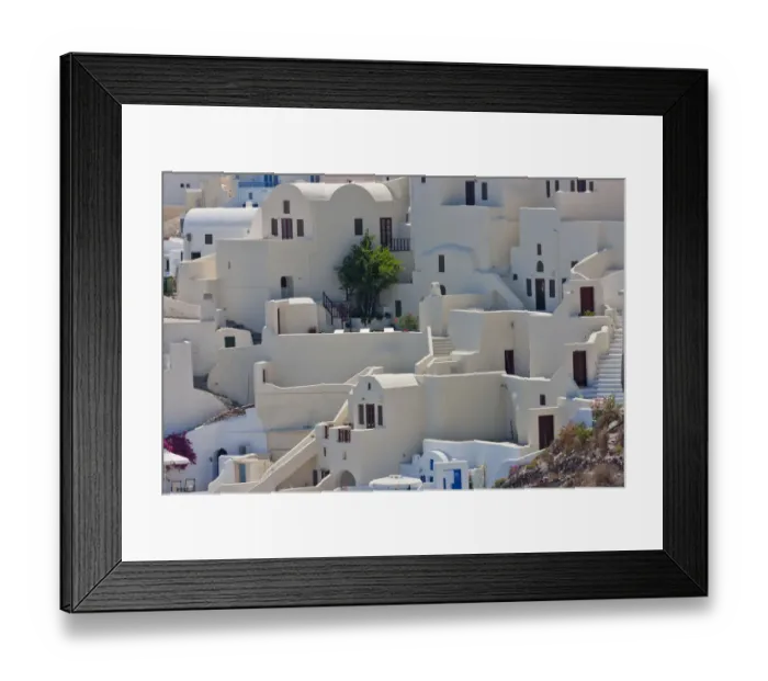 Framed Print : White house. Oia, Santorini Island, Greece