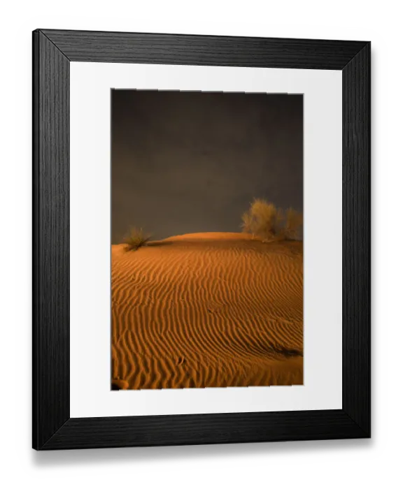 Framed Print : Night in the desert. Abu Dhabi, UAE