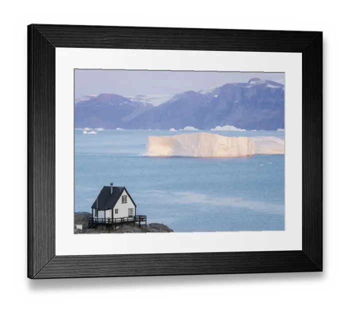 Framed Print : Small town of Uummannaq and glaciated Nuussuaq Peninsula in the background. Greenland Framed Print : Small town of Uummannaq and glaciated Nuussuaq Peninsula in the background. Greenland
