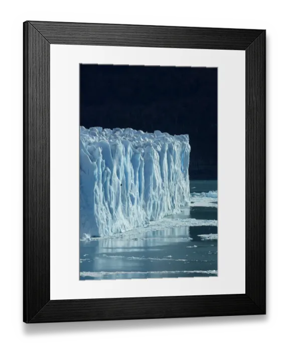 Framed Print : Terminal face of Perito Moreno Glacier and Lago Argentino. Parque Nacional Los Glaciares