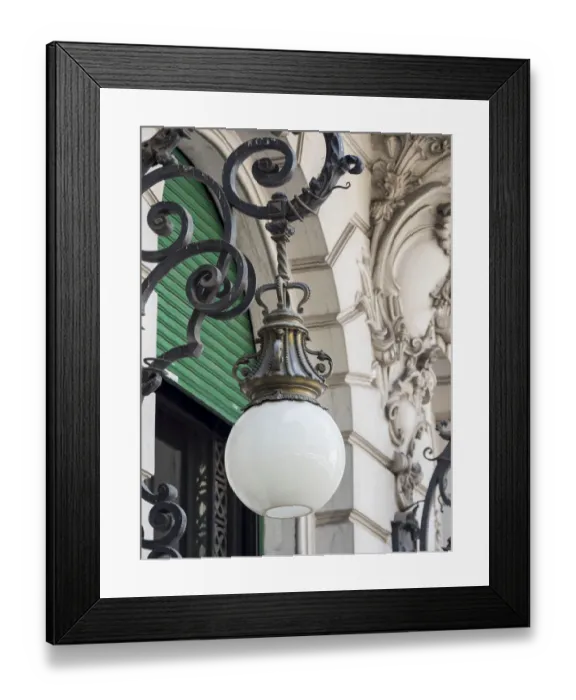 Framed Print : Lamps on street Diagonal Norte in the Microcentro. Buenos Aires, capital of Argentina Framed Print : Lamps on street Diagonal Norte in the Microcentro. Buenos Aires, capital of Argentina