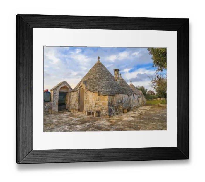 Framed Print : Italy, Apulia, Bari, Itria Valley, Alberobello Framed Print : Italy, Apulia, Bari, Itria Valley, Alberobello
