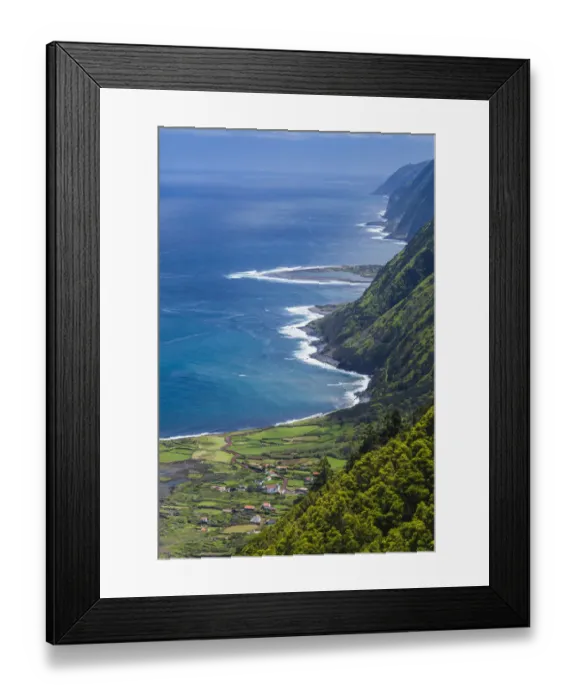 Framed Print : Portugal, Azores, Sao Jorge Island. Faja dos Cubres Framed Print : Portugal, Azores, Sao Jorge Island. Faja dos Cubres