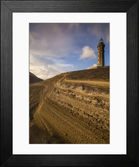 Framed Print : Portugal, Azores, Faial Island. Capelinhos volcanic eruption site and lighthouse Framed Print : Portugal, Azores, Faial Island. Capelinhos volcanic eruption site and lighthouse