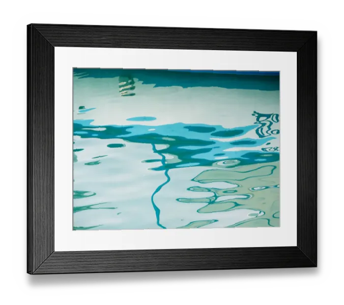 Framed Print : Water reflections at harbor Framed Print : Water reflections at harbor