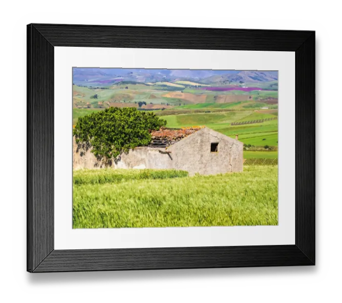 Framed Print : Italy, Sicily, Trapani. Alcamo countryside Framed Print : Italy, Sicily, Trapani. Alcamo countryside