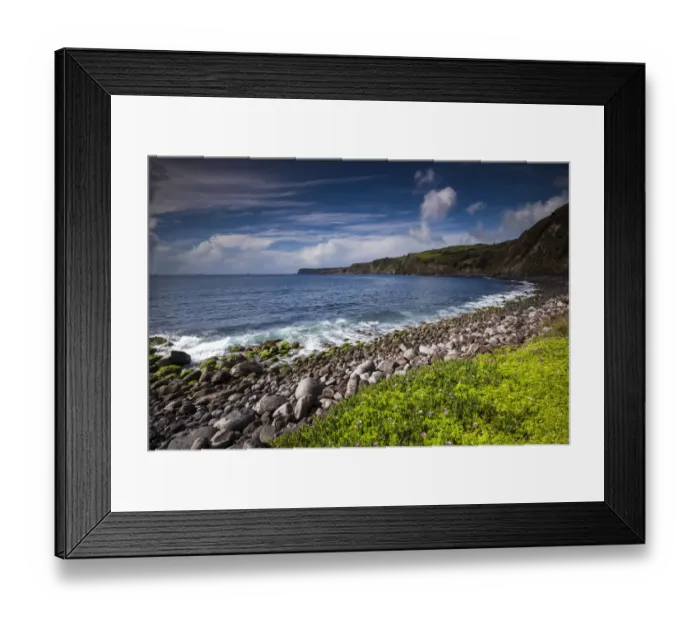 Framed Print : Portugal, Azores, Faial Island, Riberinha. Porto da Boca Ribeira beach Framed Print : Portugal, Azores, Faial Island, Riberinha. Porto da Boca Ribeira beach