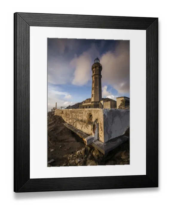 Framed Print : Portugal, Azores, Faial Island. Capelinhos volcanic eruption site and lighthouse Framed Print : Portugal, Azores, Faial Island. Capelinhos volcanic eruption site and lighthouse