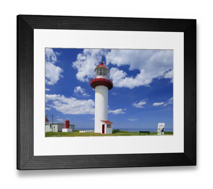 Framed Print : Canada, Quebec, Cap Madeleine. Lighthouse on Gulf of St
