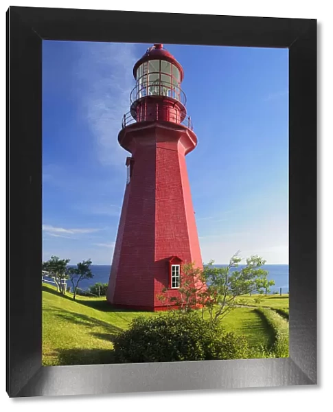 Canada, Quebec, La Martre. Lighthouse on Gaspe Peninsula