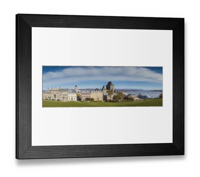 Framed Print : Canada, Quebec, Quebec City. Elevated skyline with Chateau Frontenac hotel Framed Print : Canada, Quebec, Quebec City. Elevated skyline with Chateau Frontenac hotel
