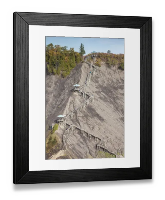 Framed Print : Canada, Quebec, Quebec City. Montmorency, Chutes Montmorency, waterfalls, panoramic Framed Print : Canada, Quebec, Quebec City. Montmorency, Chutes Montmorency, waterfalls, panoramic