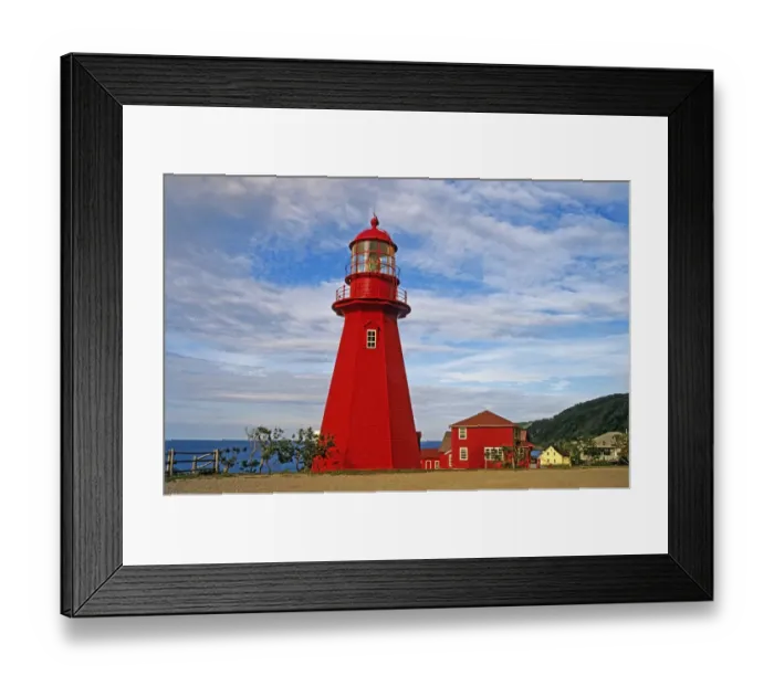 Framed Print : Canada, Quebec, La Martre. Lighthouse on Gaspe Peninsula Framed Print : Canada, Quebec, La Martre. Lighthouse on Gaspe Peninsula