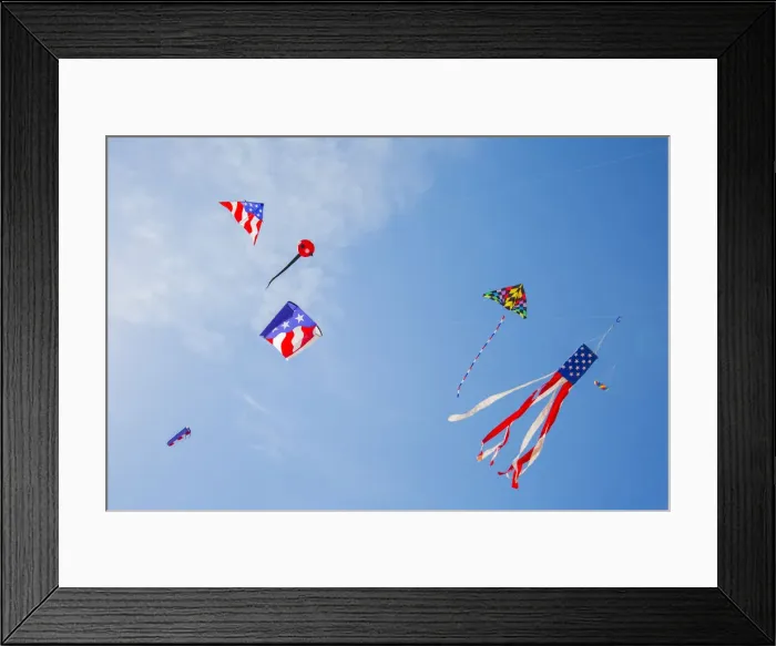 Framed Print : Kites flying at Flagler Beach, Florida Framed Print : Kites flying at Flagler Beach, Florida