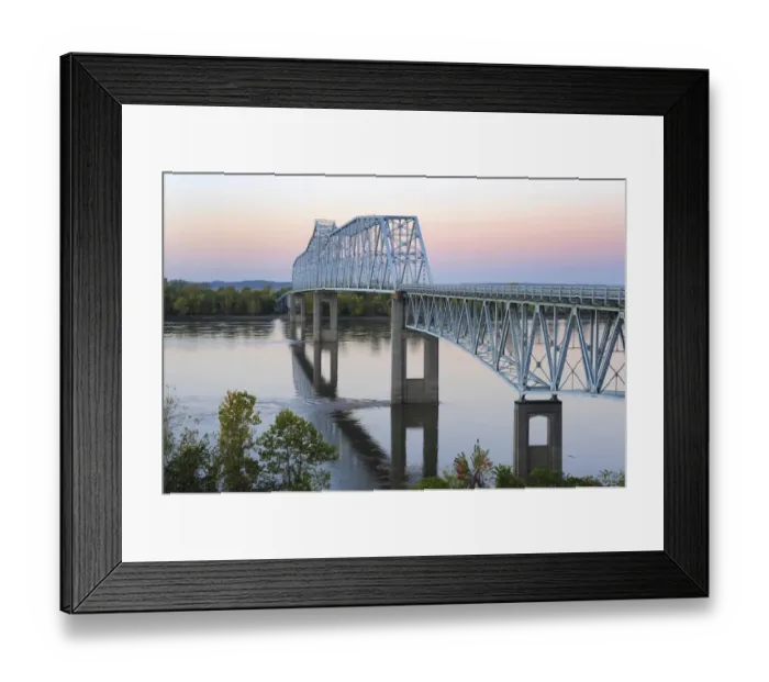 Framed Print : Bridge over the Mississippi River at Chester, Illinois Framed Print : Bridge over the Mississippi River at Chester, Illinois