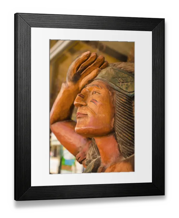 Framed Print : Wooden Indian, Tombstone, Arizona, USA Framed Print : Wooden Indian, Tombstone, Arizona, USA