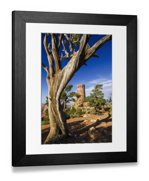 Framed Print : The Desert View Watchtower, Grand Canyon National Park, Arizona, USA
