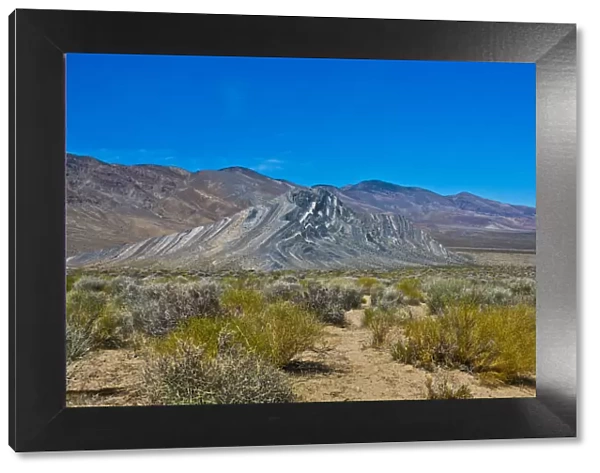 USA, California. Death Valley National Park, Butte Valley Road, Stripped Butte