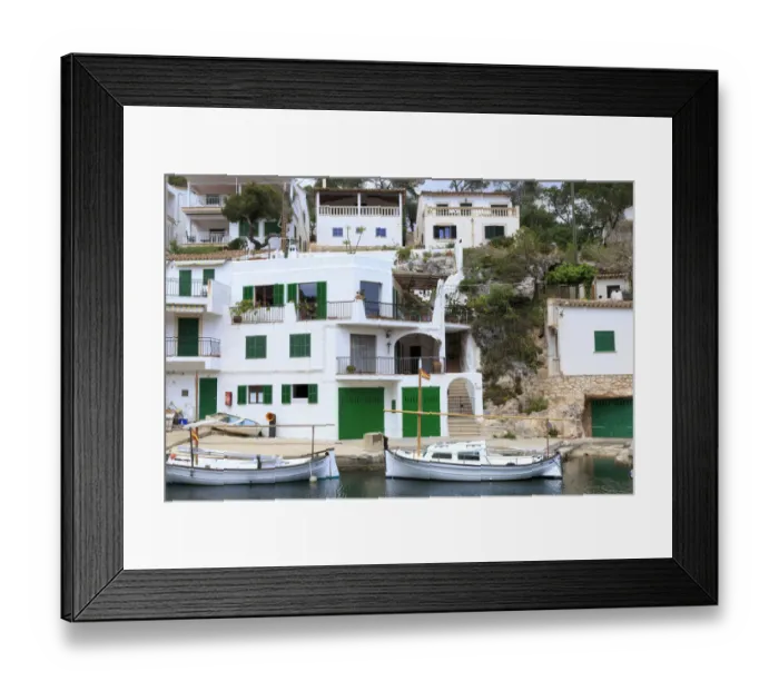Framed Print : Spain, Balearic Islands, Mallorca, Santanyi, Cala Figuera. Small colorful fishing harbor Framed Print : Spain, Balearic Islands, Mallorca, Santanyi, Cala Figuera. Small colorful fishing harbor