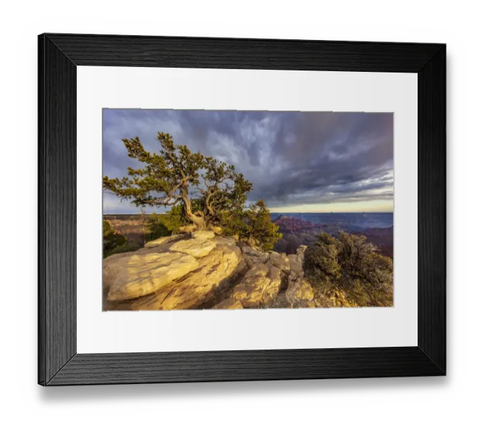 Framed Print : View from Bright Angel Point on the North Rim of Grand Canyon National Park, Arizona, USA