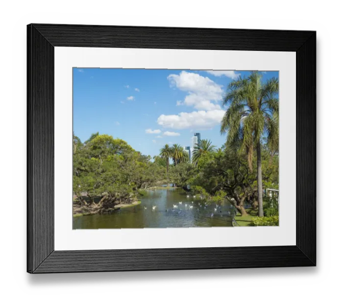 Framed Print : Bosques de Palermo park. Buenos Aires, capital of Argentina