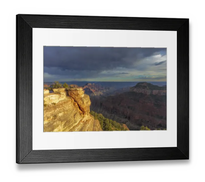 Framed Print : View from Bright Angel Point on the North Rim of Grand Canyon National Park, Arizona, USA Framed Print : View from Bright Angel Point on the North Rim of Grand Canyon National Park, Arizona, USA