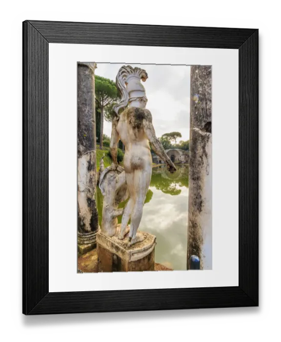 Framed Print : Central Italy, Lazio, Tivoli. Hadrians Villa, UNESCO World Heritage Site, The Canopus Framed Print : Central Italy, Lazio, Tivoli. Hadrians Villa, UNESCO World Heritage Site, The Canopus