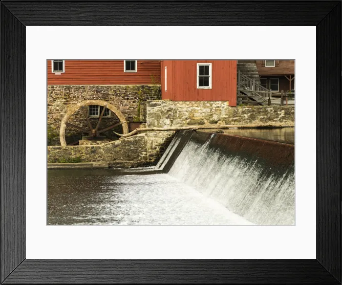 Framed Print : USA, New Jersey. Raritan River Basin, Clinton, South Fork of Raritan River and old mill Framed Print : USA, New Jersey. Raritan River Basin, Clinton, South Fork of Raritan River and old mill