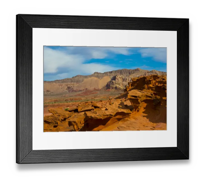 Framed Print : USA, Nevada. Mesquite. Gold Butte National Monument, Little Finland Red Rock Sculptures