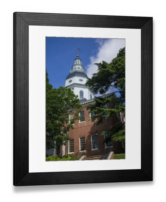 Framed Print : USA, Maryland, Annapolis. Maryland Statehouse exterior Framed Print : USA, Maryland, Annapolis. Maryland Statehouse exterior