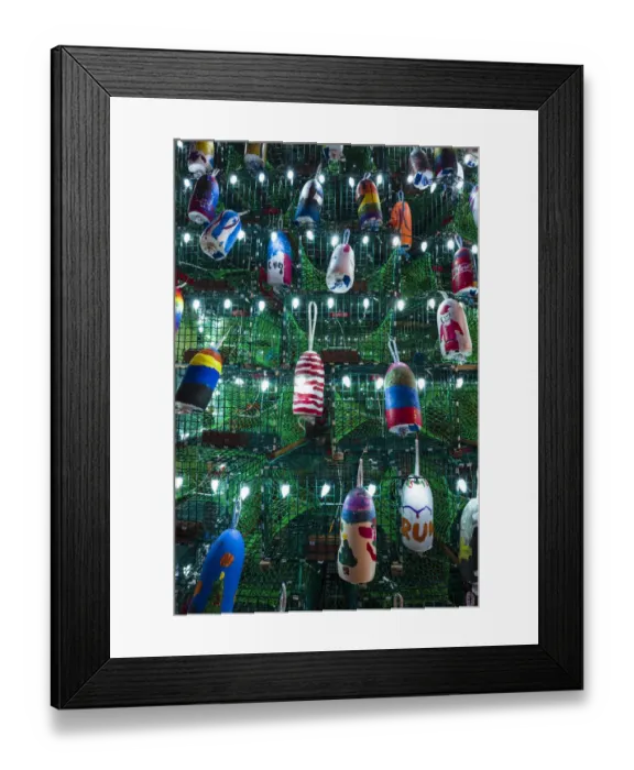 Framed Print : USA, Massachusetts, Cape Ann, Gloucester. Christmas Tree made of lobster traps Framed Print : USA, Massachusetts, Cape Ann, Gloucester. Christmas Tree made of lobster traps