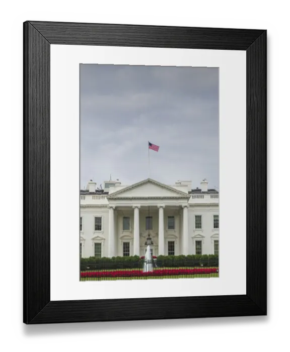 Framed Print : USA, Washington D. C. The White House, view from Lafayette Park