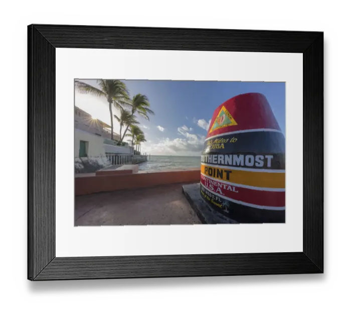 Framed Print : Southernmost marker in Key West, Florida, USA Framed Print : Southernmost marker in Key West, Florida, USA