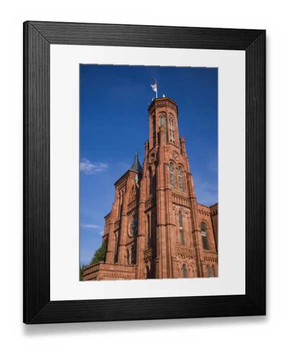 Framed Print : USA, Washington D. C. National Mall, Smithsonian Castle, now housing the Smithsonian