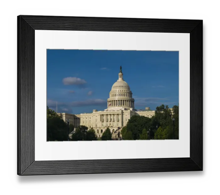 Framed Print : USA, Washington D. C. The United States Capitol building