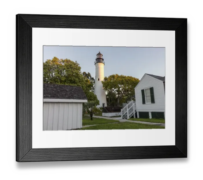 Framed Print : Historic lighthouse in Key West, Florida, USA Framed Print : Historic lighthouse in Key West, Florida, USA