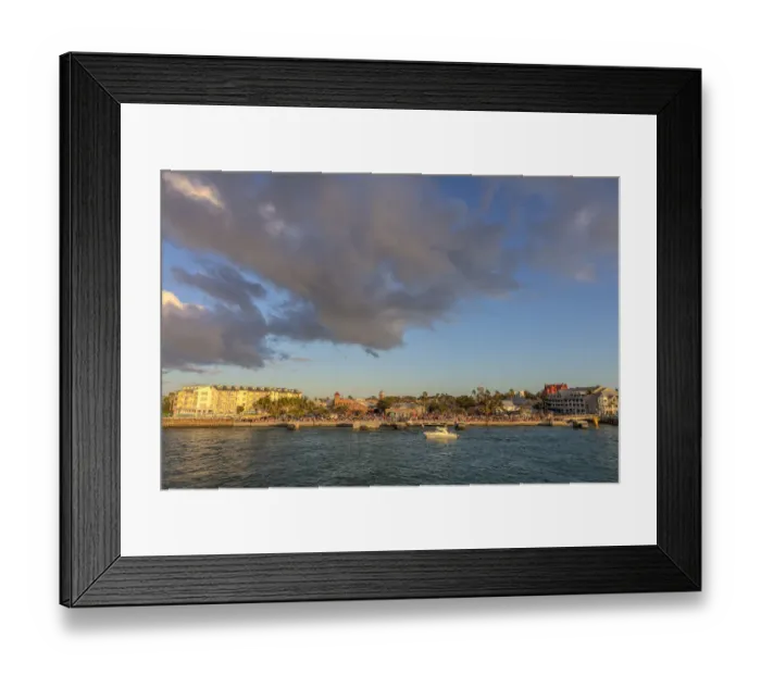 Framed Print : Looking back at Mallory Square at sunset in Key West, Florida, USA Framed Print : Looking back at Mallory Square at sunset in Key West, Florida, USA