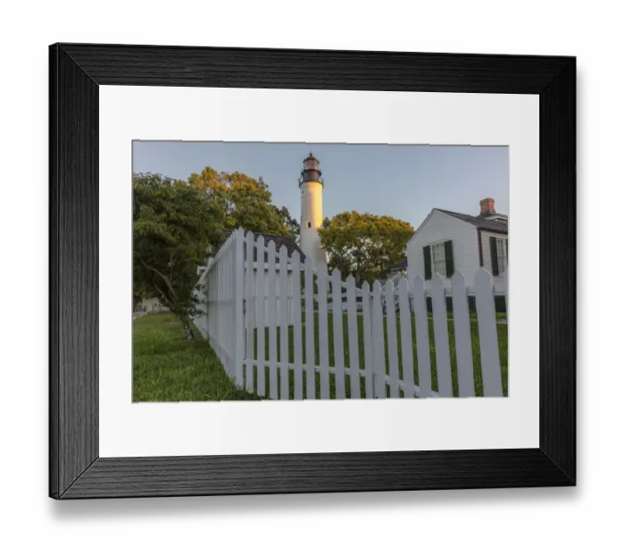 Framed Print : Historic lighthouse in Key West, Florida, USA Framed Print : Historic lighthouse in Key West, Florida, USA
