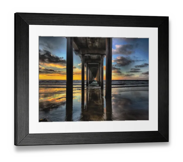 Framed Print : USA, California, San Diego, La Jolla. Long pier at Scripps Institution of Oceanography Framed Print : USA, California, San Diego, La Jolla. Long pier at Scripps Institution of Oceanography