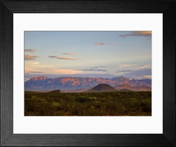 Framed Print : Chihuahuan Desert sunset
