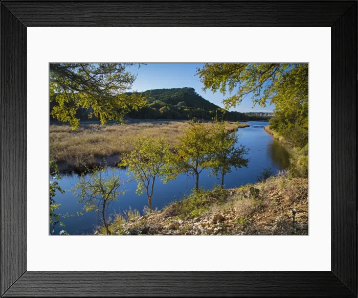 Framed Print : Brazos River below Possum Kingdom Lake from Highway 16 Framed Print : Brazos River below Possum Kingdom Lake from Highway 16