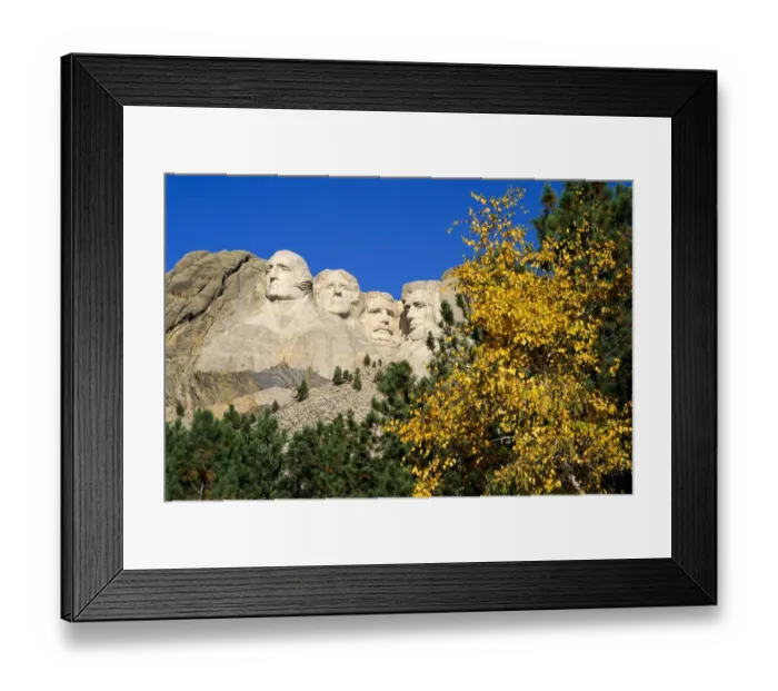 Framed Print : Fall color under Mount Rushmore, Mount Rushmore National Memorial, South Dakota, USA Framed Print : Fall color under Mount Rushmore, Mount Rushmore National Memorial, South Dakota, USA