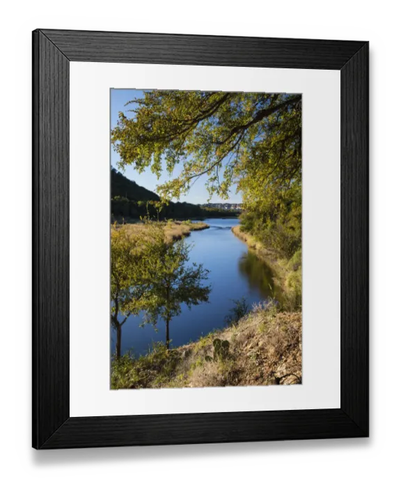 Framed Print : Brazos River below Possum Kingdom Lake from Highway 16 Framed Print : Brazos River below Possum Kingdom Lake from Highway 16