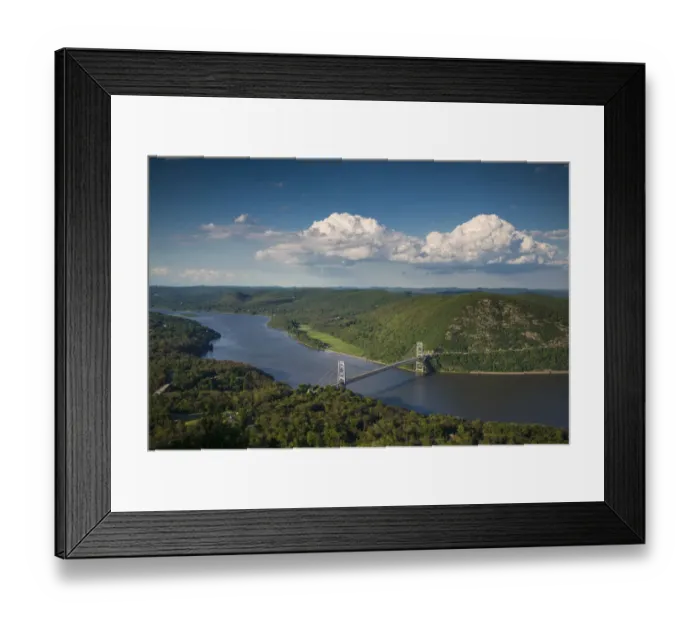 Framed Print : USA, New York, Bear Mountain State Park. elevated view of the Bear Mountain Bridge Framed Print : USA, New York, Bear Mountain State Park. elevated view of the Bear Mountain Bridge