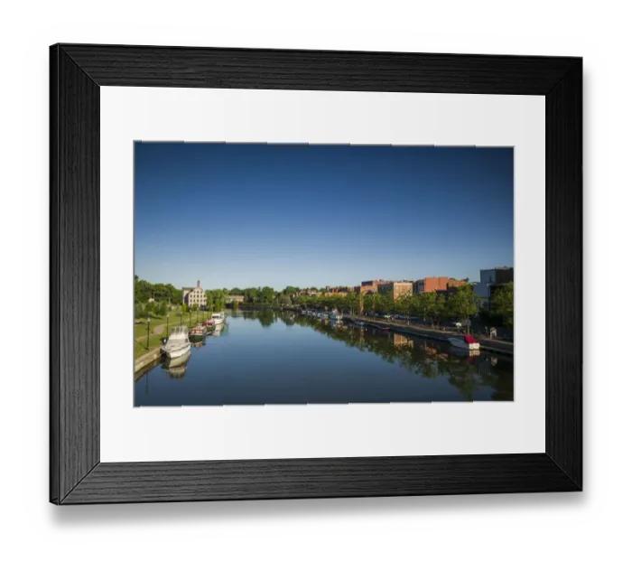 Framed Print : USA, New York, Seneca Falls. elevated waterfront view on Van Cleef Lake Framed Print : USA, New York, Seneca Falls. elevated waterfront view on Van Cleef Lake