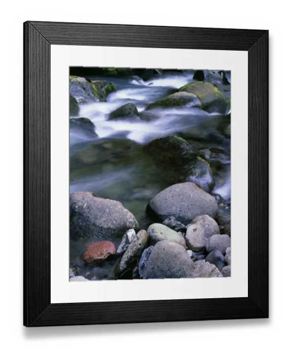 Framed Print : USA, Oregon, Willamette National Forest. Three Sisters Wilderness, French Pete Creek