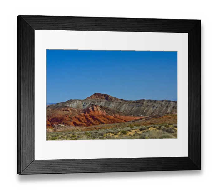 Framed Print : USA, Nevada. Valley of Fire State Park, Mouses Tank Road looking north Framed Print : USA, Nevada. Valley of Fire State Park, Mouses Tank Road looking north