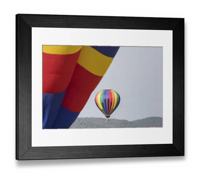 Framed Print : Hot air balloon bringing color to the sky Framed Print : Hot air balloon bringing color to the sky