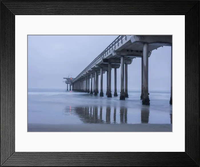 Framed Print : USA, California, La Jolla, Scripps Pier Framed Print : USA, California, La Jolla, Scripps Pier