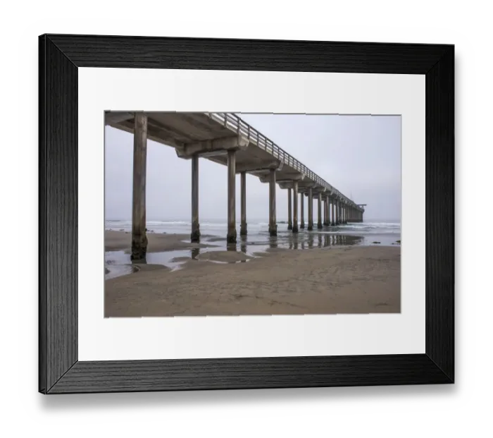 Framed Print : USA, California, La Jolla, Scripps Pier Framed Print : USA, California, La Jolla, Scripps Pier